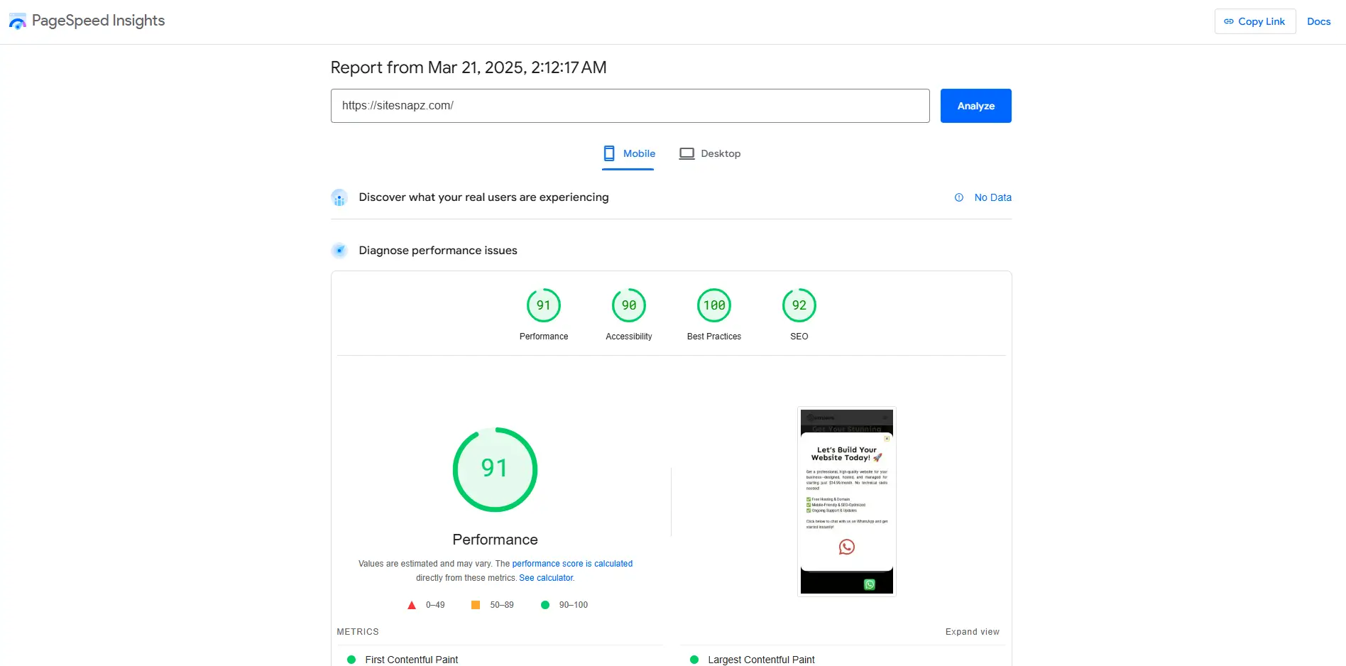 sitensapz mobile speed